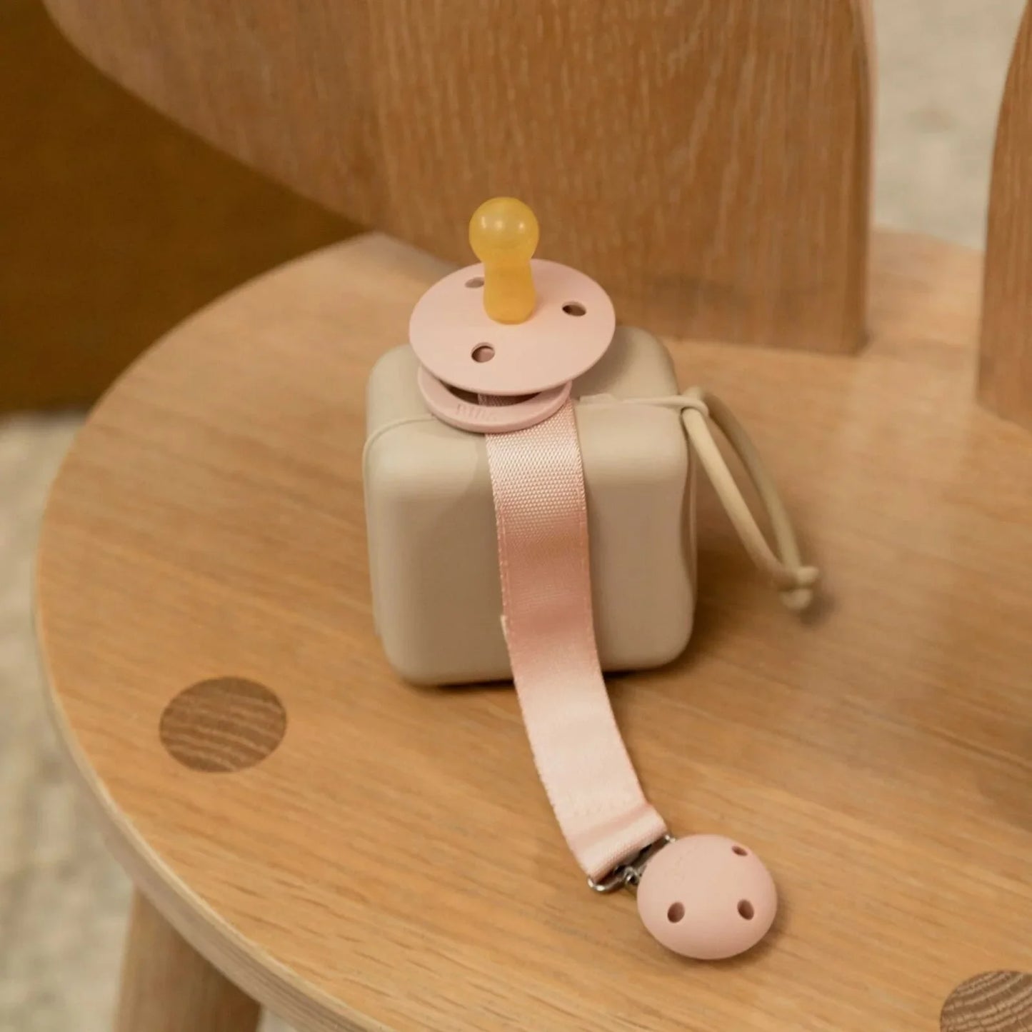 BIBS Soother Clip Ribbon - Blush