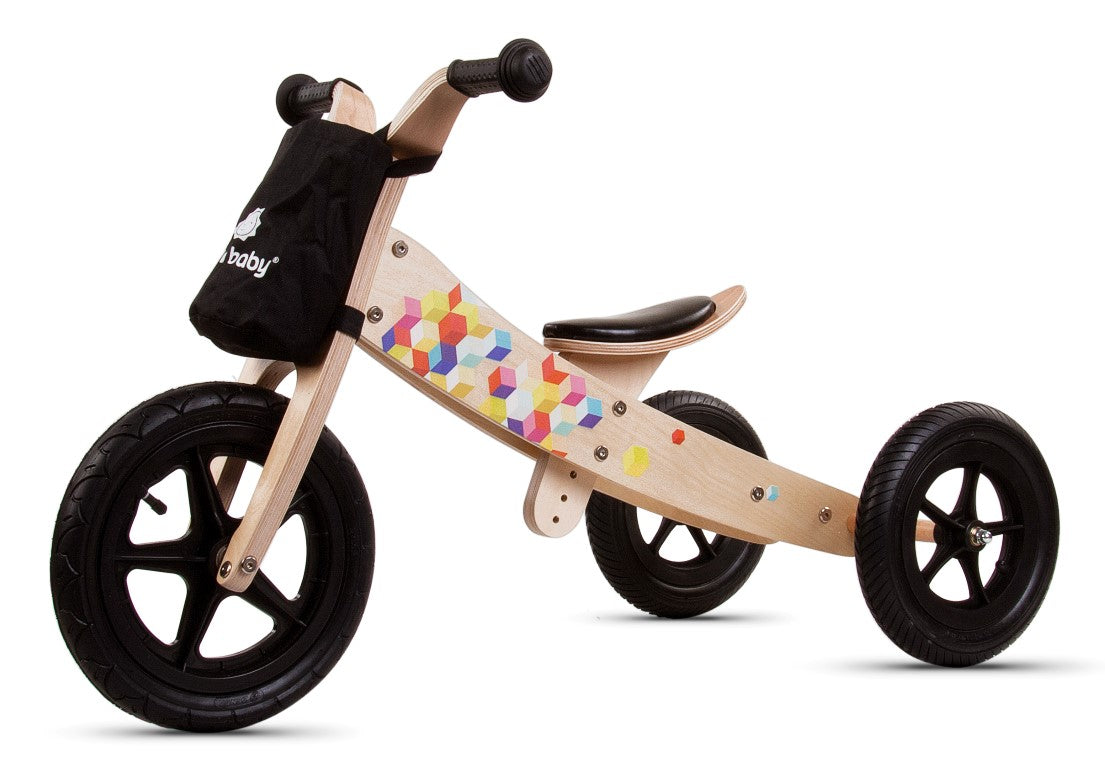 Wooden 2-in-1 race bike Twist Samoa.