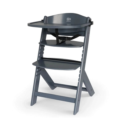 Kinderkraft Enock Wooden Highchair - Full Grey