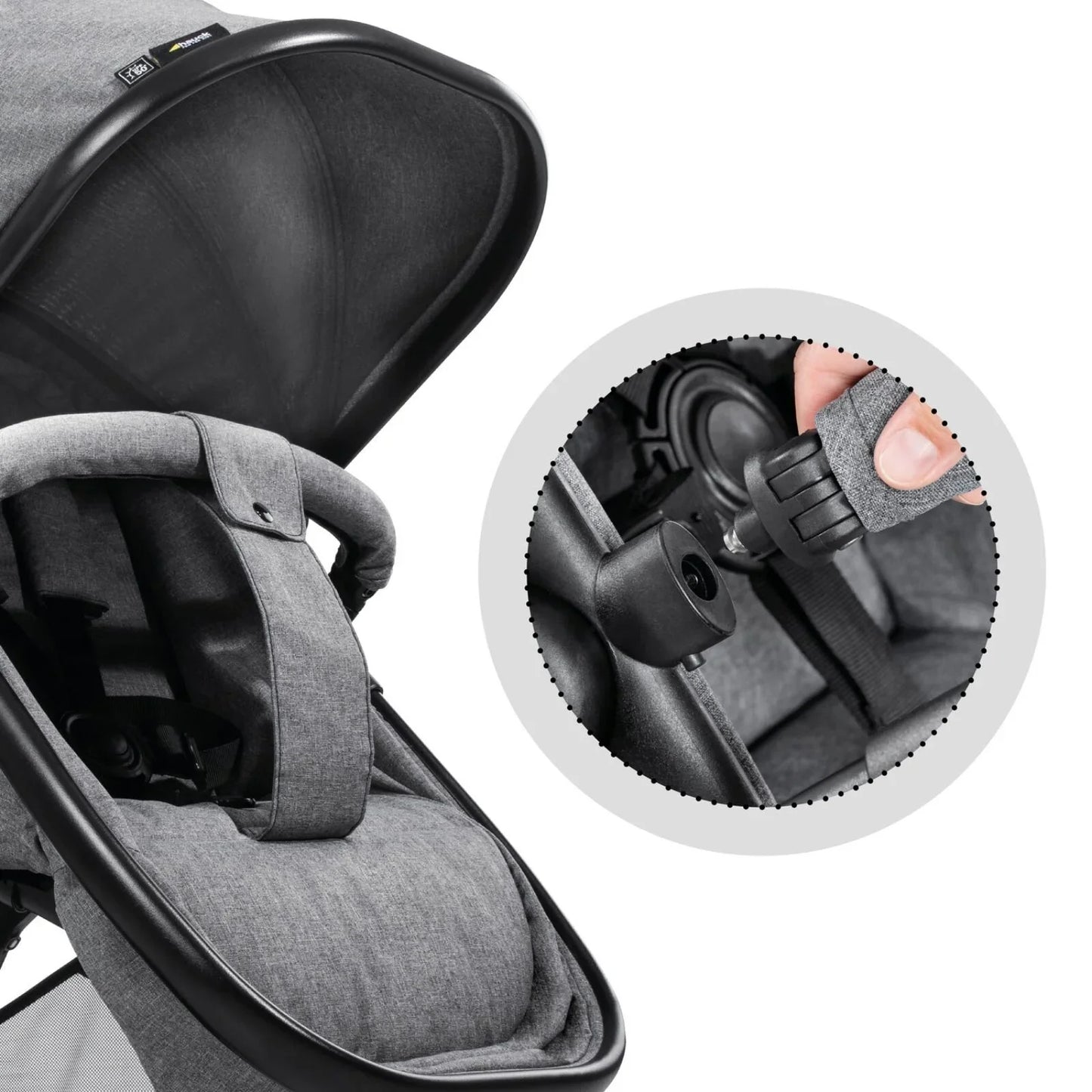 Hauck Atlantic Twin Double Stroller - Grey