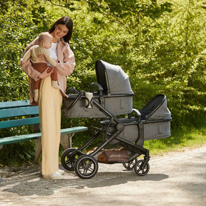 Hauck Atlantic Twin Double Stroller - Grey
