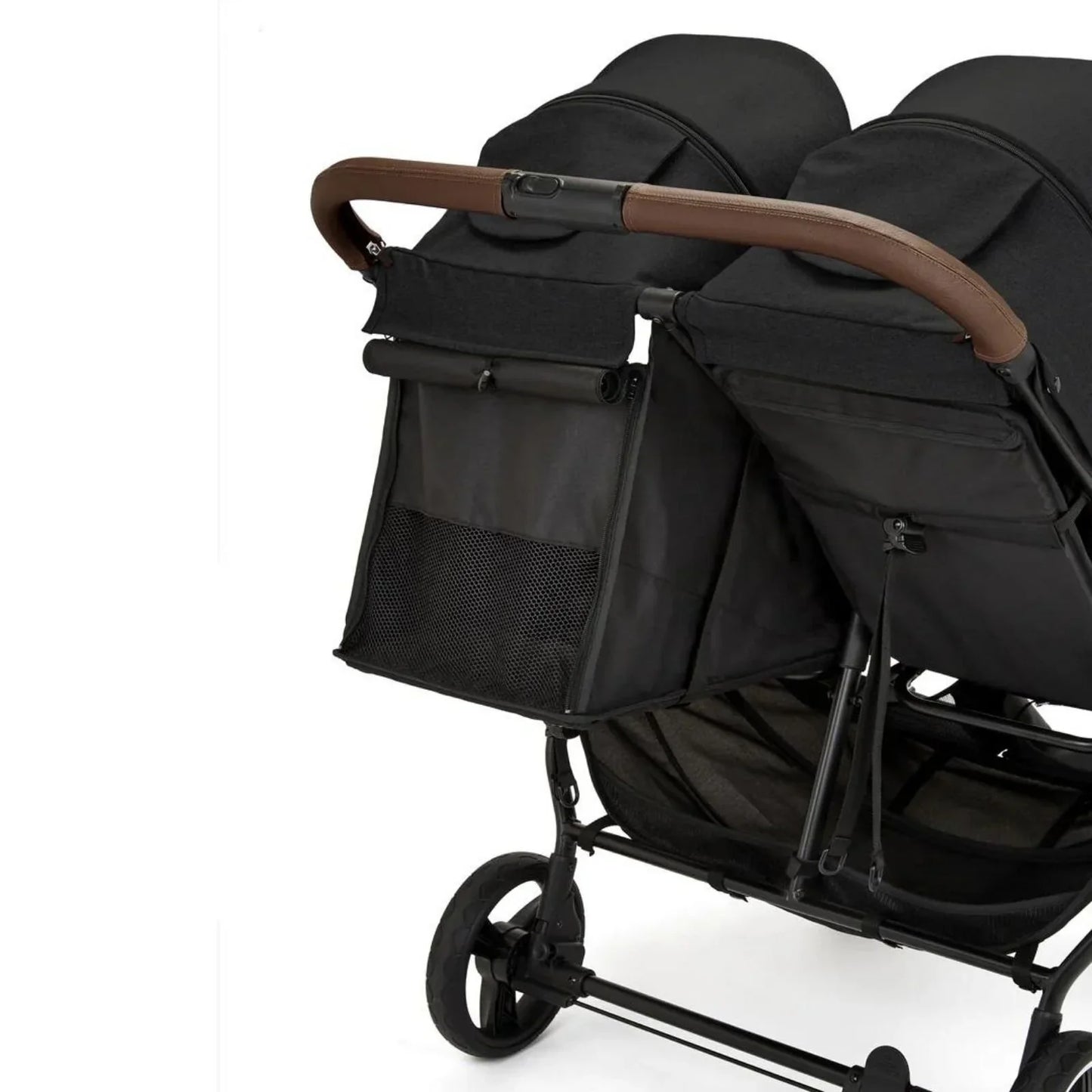 Ickle Bubba Venus Max Double Stroller & Pushchair Bundle | Black / Grey