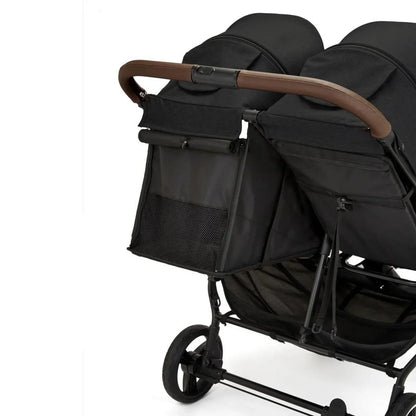 Ickle Bubba Venus Max Double Stroller & Pushchair Bundle | Black / Grey
