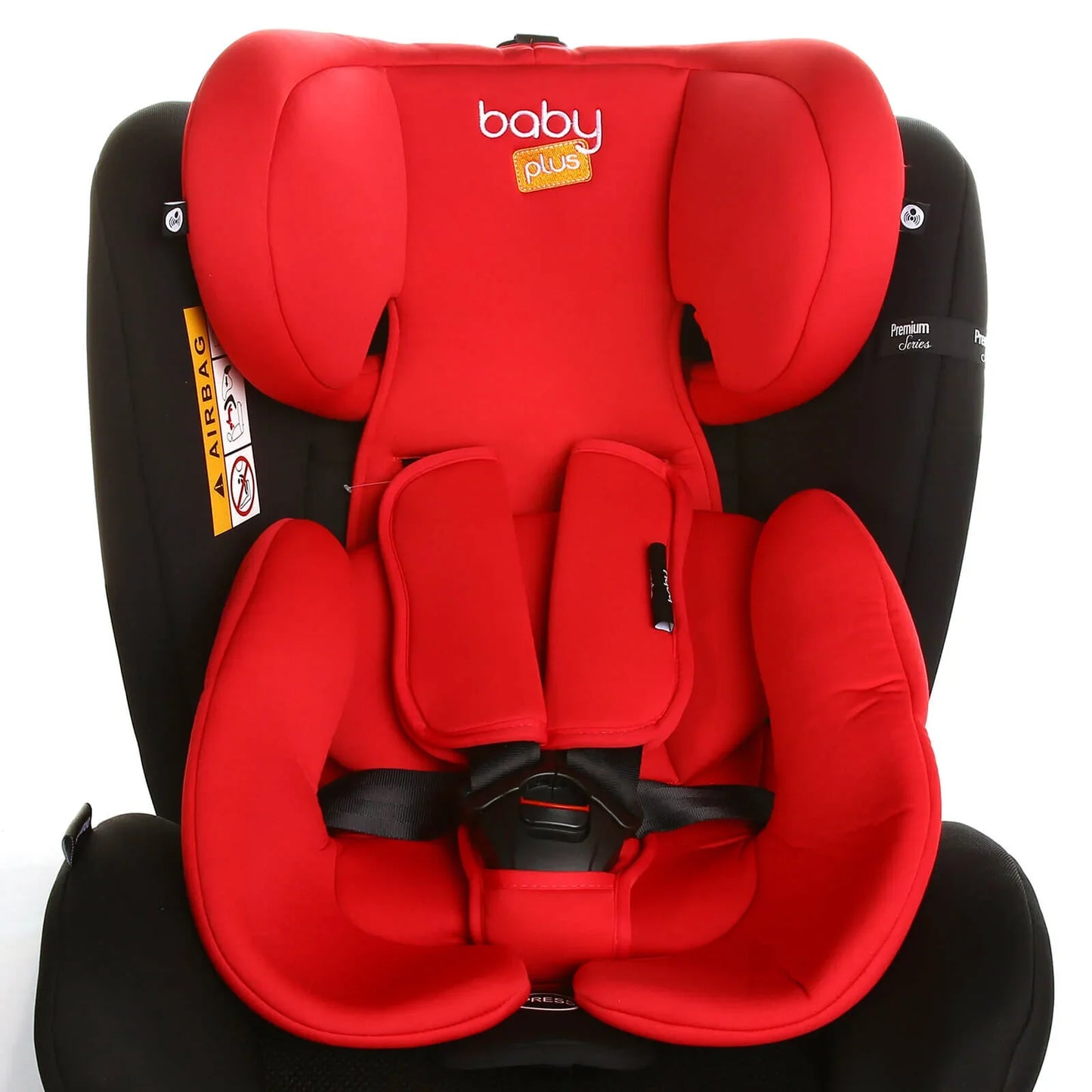 baby plus Orbitfix Group 0+/1/2/3 (Birt to 12 Years) Car Seat - Black Red