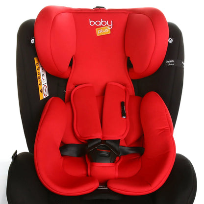 baby plus Orbitfix Group 0+/1/2/3 (Birt to 12 Years) Car Seat - Black Red