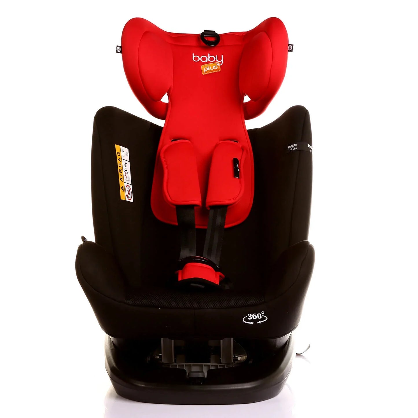 baby plus Orbitfix Group 0+/1/2/3 (Birt to 12 Years) Car Seat - Black Red