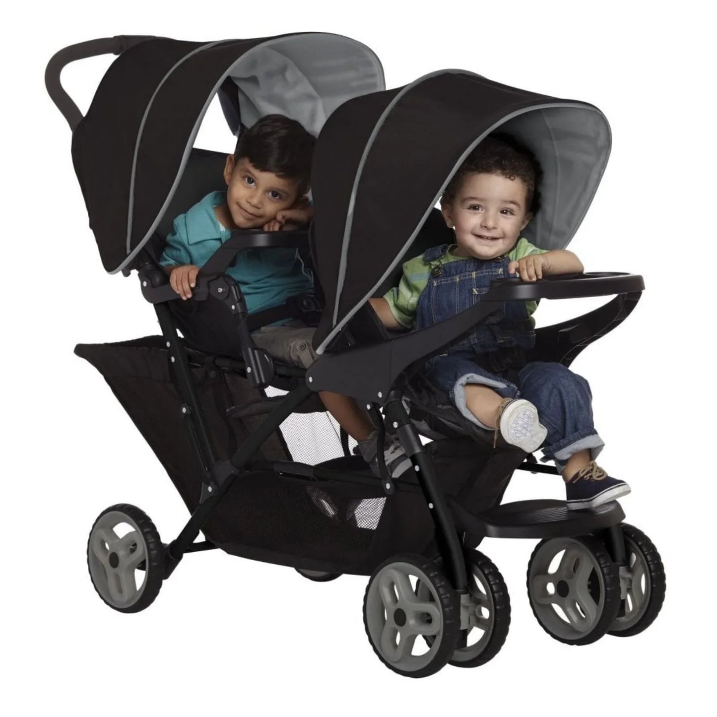 Graco Stadium Duo Tandem Stroller - Black/Grey