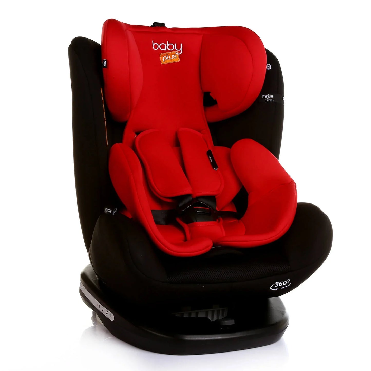 baby plus Orbitfix Group 0+/1/2/3 (Birt to 12 Years) Car Seat - Black Red