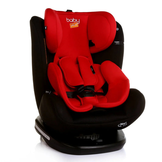 baby plus Orbitfix Group 0+/1/2/3 (Birt to 12 Years) Car Seat - Black Red