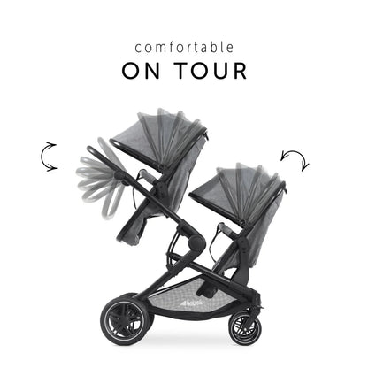 Hauck Atlantic Twin Double Stroller - Grey