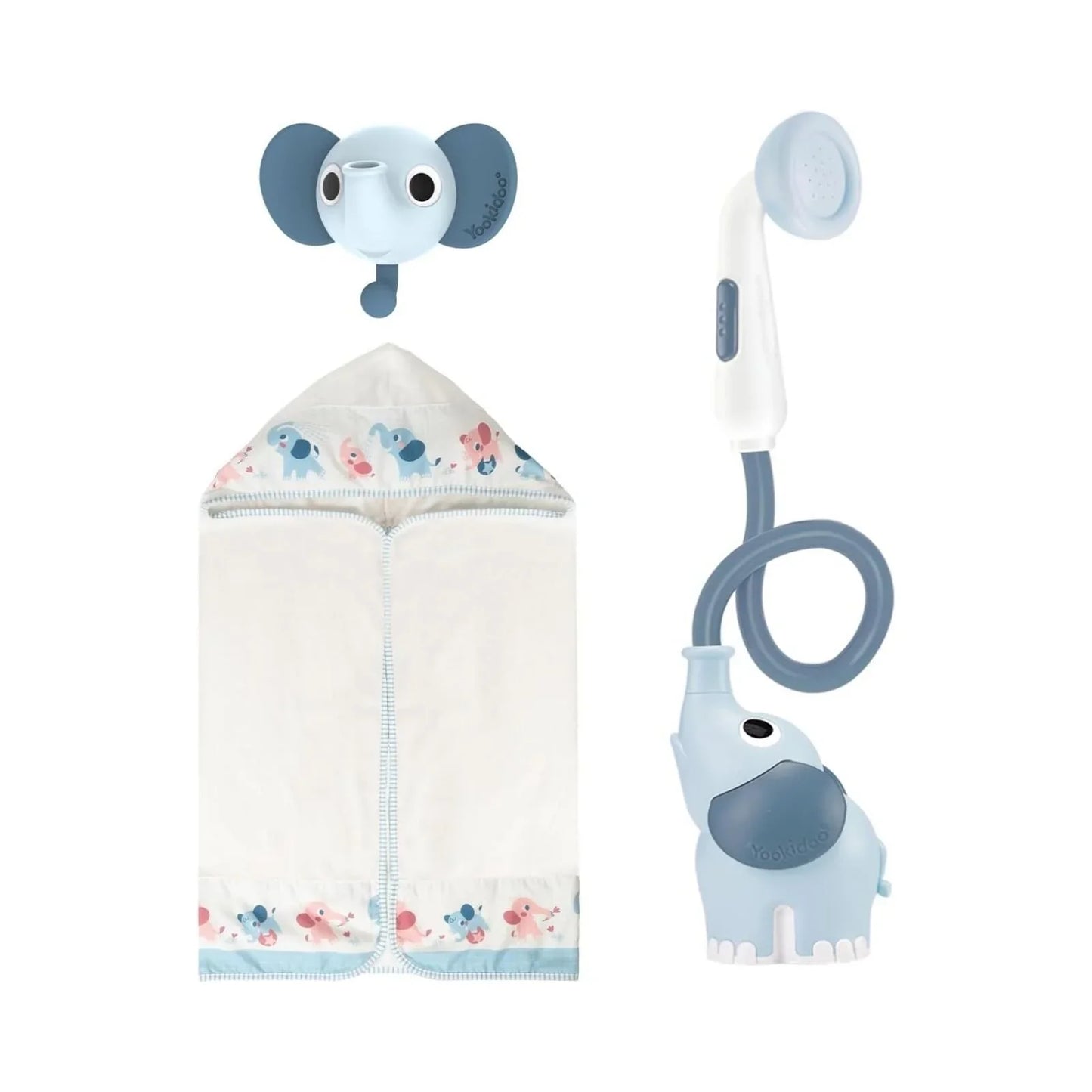 Yookidoo Baby Shower Gift Set Elephant - Cloudy Blue