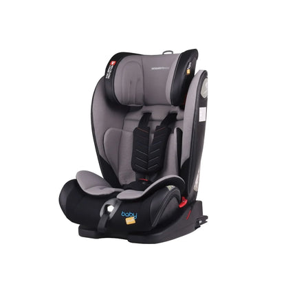 baby plus Secure Group 1/2/3 (9 Months to 12 Years) Car Seat - Grey