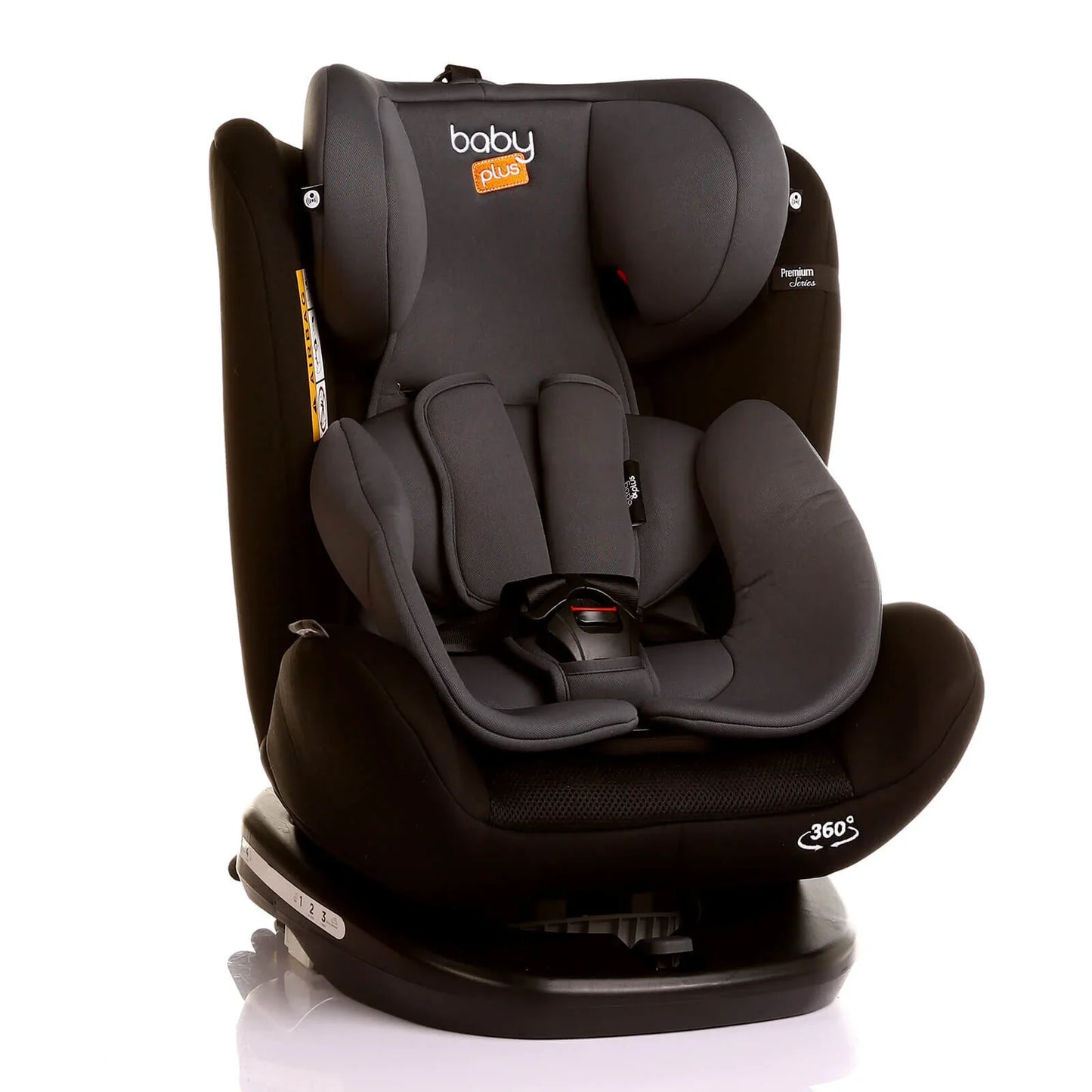 baby plus Orbitfix Group 0+/1/2/3 (Birt to 12 Years) Car Seat - Black Grey