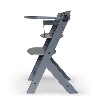 Kinderkraft Enock Wooden Highchair - Full Grey