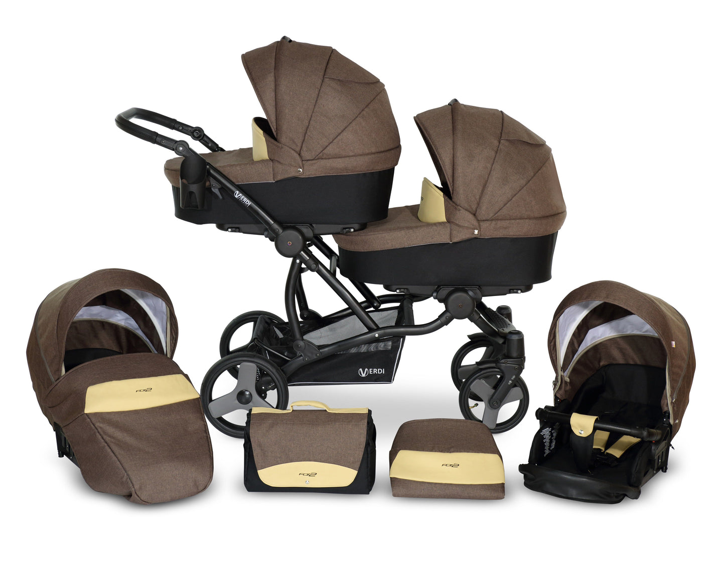The For 2 Double buggy 3 in 1 | 2 in 1.