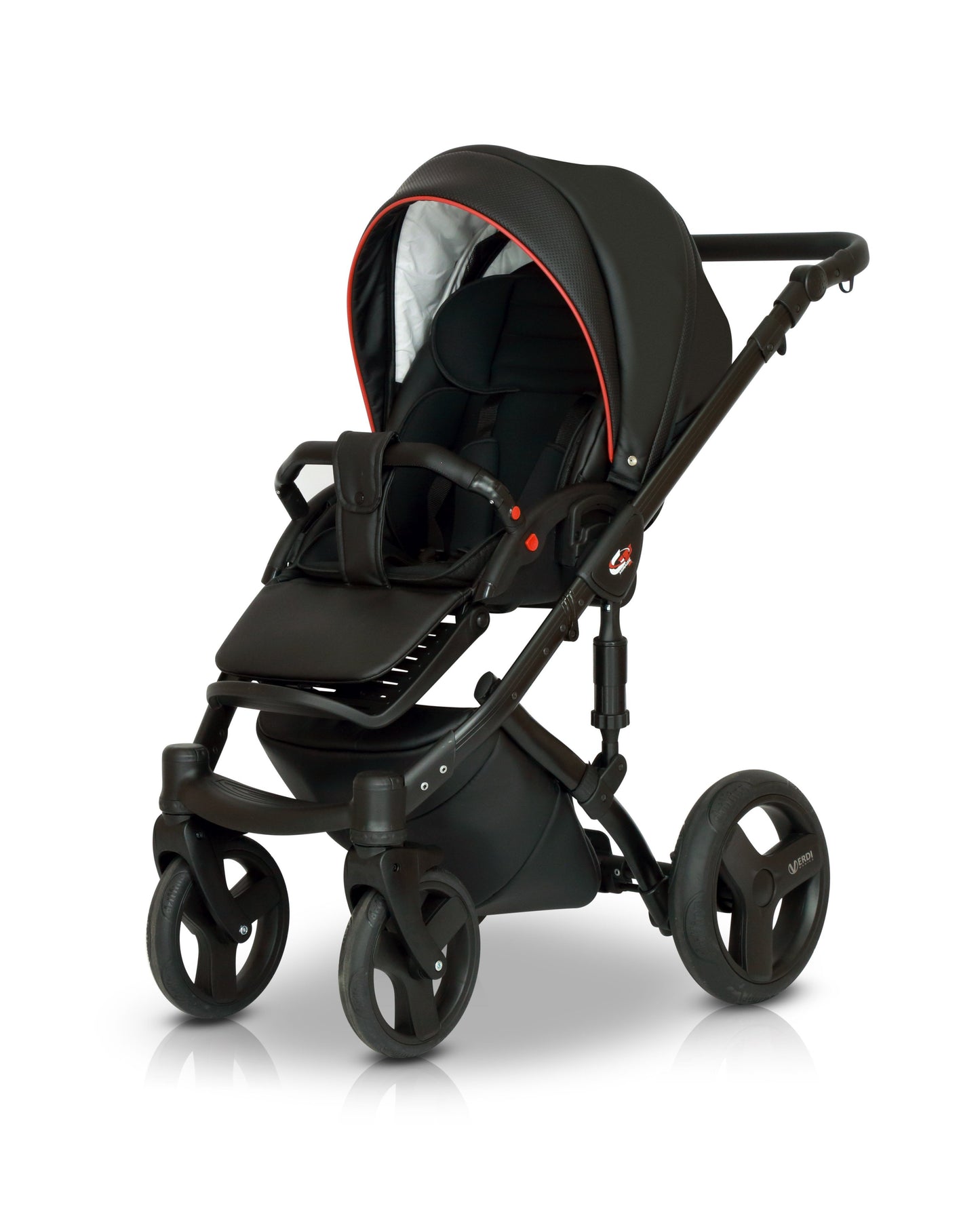 3 in 1 stroller in black | carrycot for newborn baby