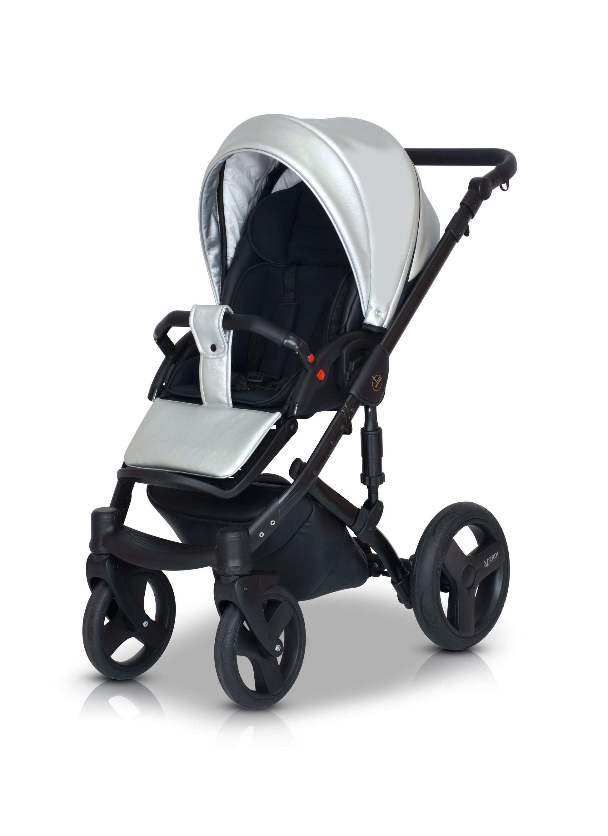3 in 1 Pushchair in silver | carrycot for newborn baby